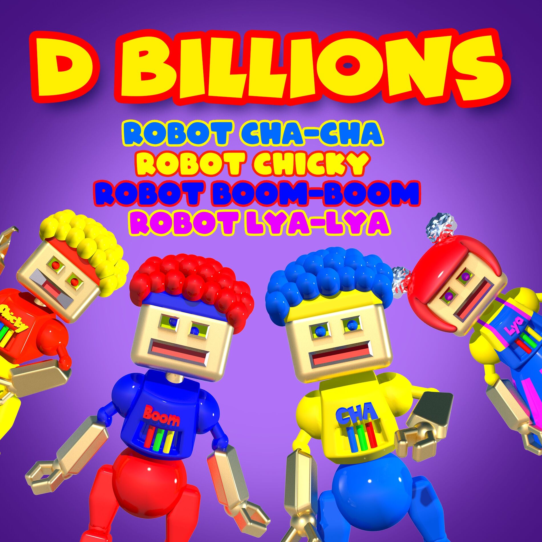 肌触りがいい Robot Cha-Cha, Robot Chicky, Robot Boom-Boom and Robot Lya パーカッション・打楽器