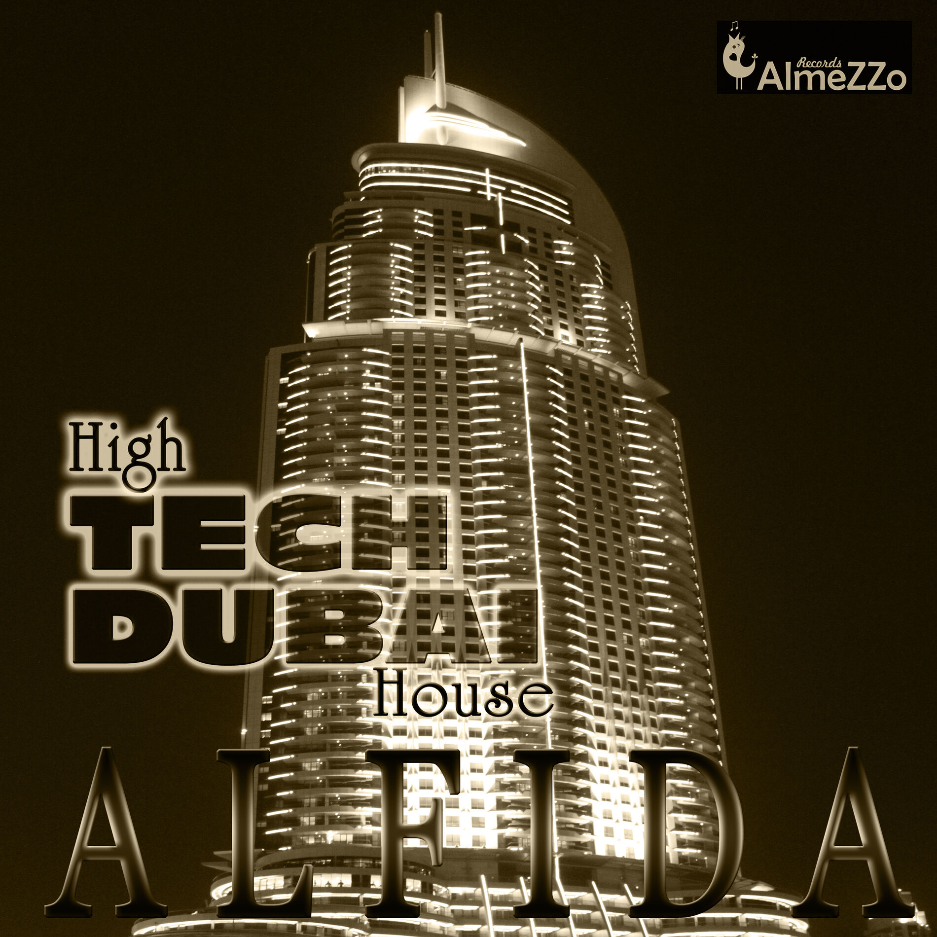 Album cover of High Tech Dubai House (Unmixed tracks compiled by Alfida)