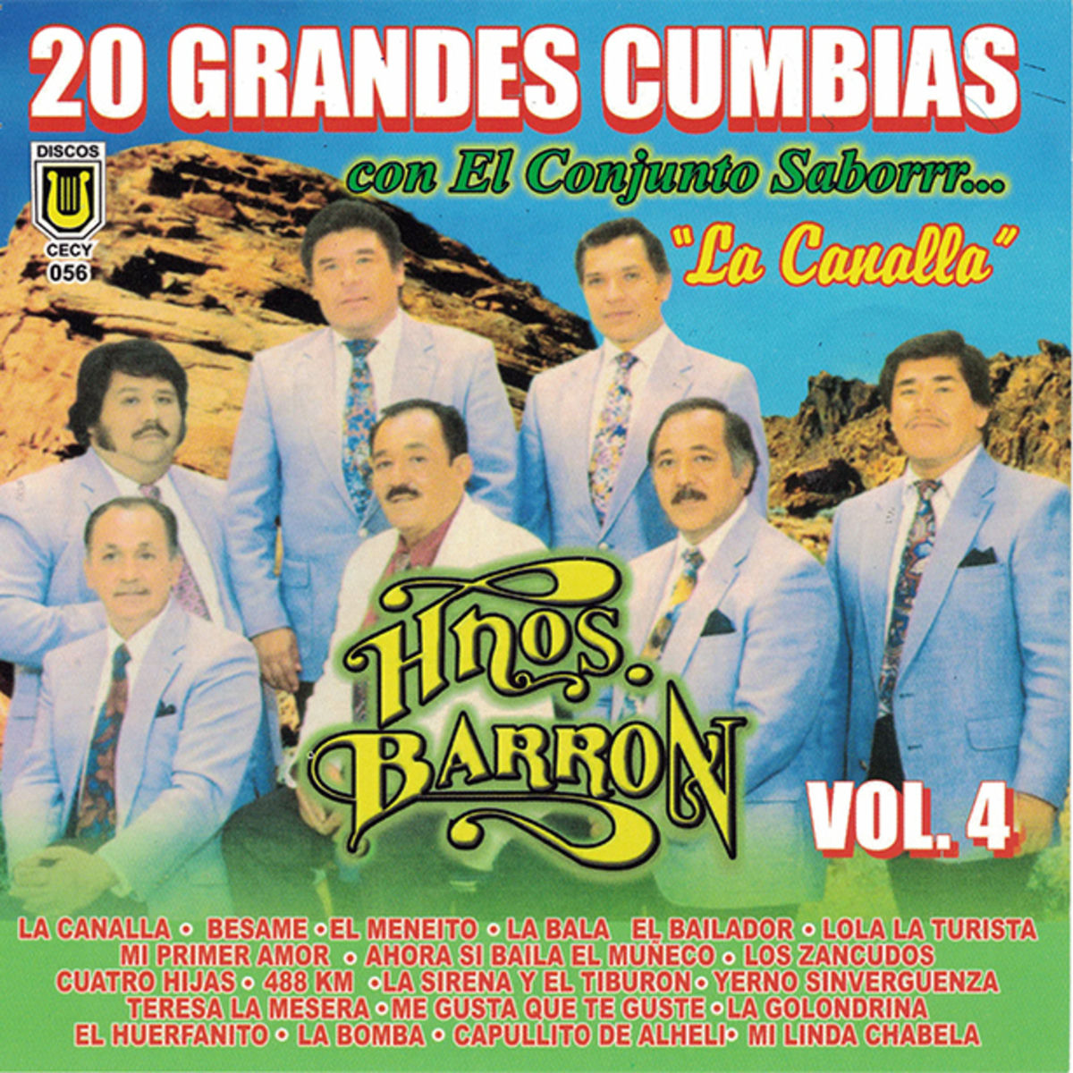 Album cover of 20 Grandes Cumbias, vol. 4 (La Canalla)