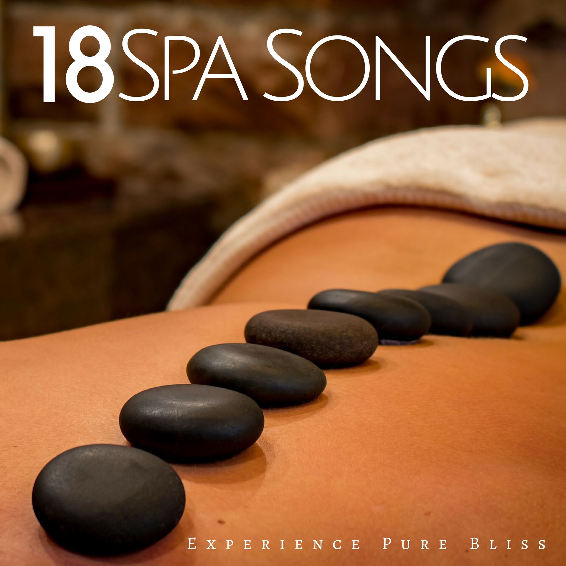 Album cover of 18 Spa Songs - Experience Pure Bliss with the Best Collection of Wellness Center Music with Nature Sounds with Rain, Wind, Ocean W