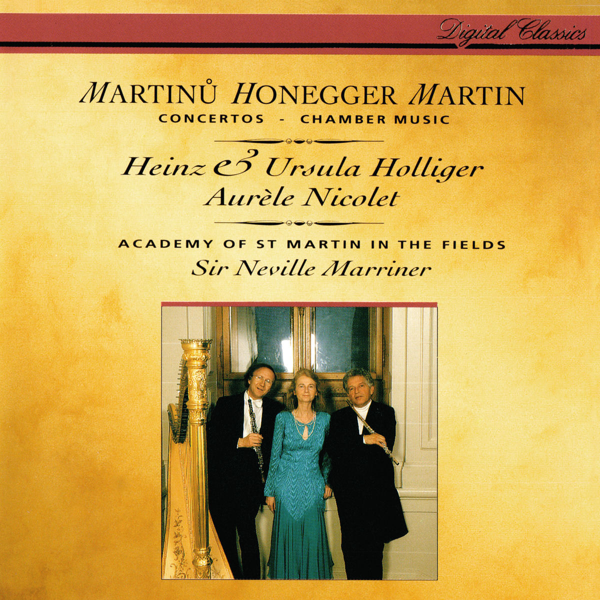 Album cover of Honegger: Concerto da camera / Martinů: Oboe Concerto / Martin: Trois danses; Petite complainte; Pièce brève