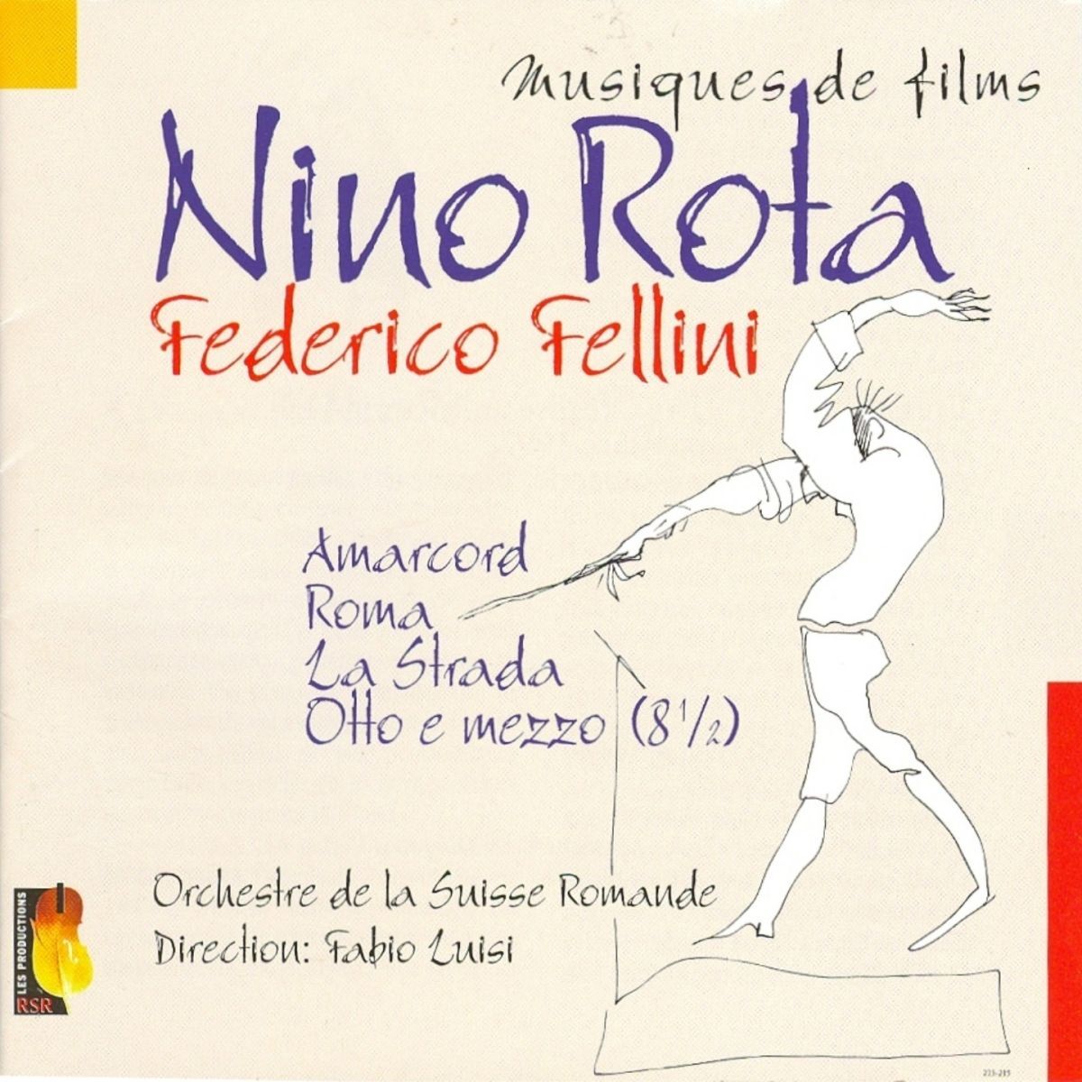 Album cover of Musiques de films de Fellini par Nino Rota