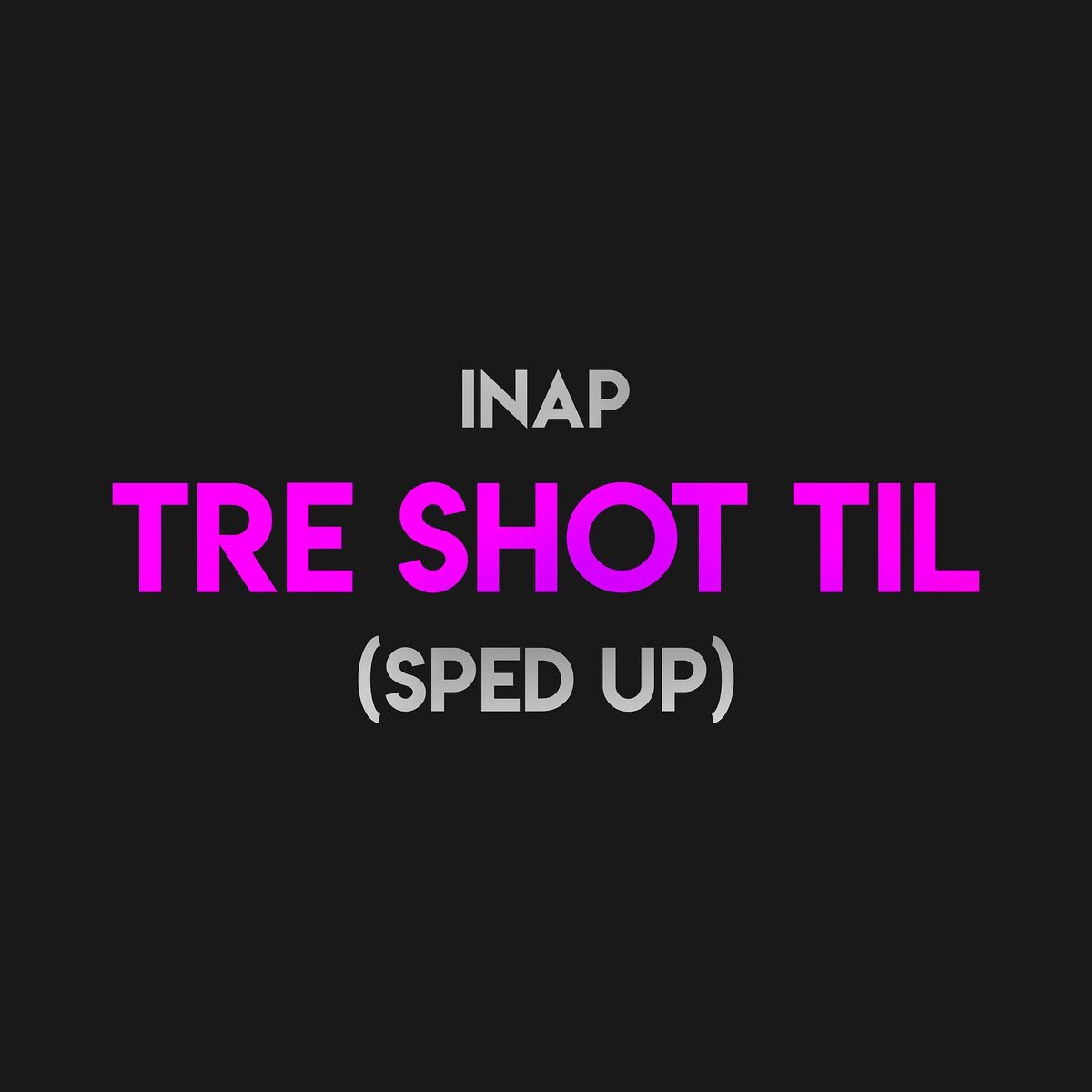 Album cover of Tre Shot Til (Sped Up)