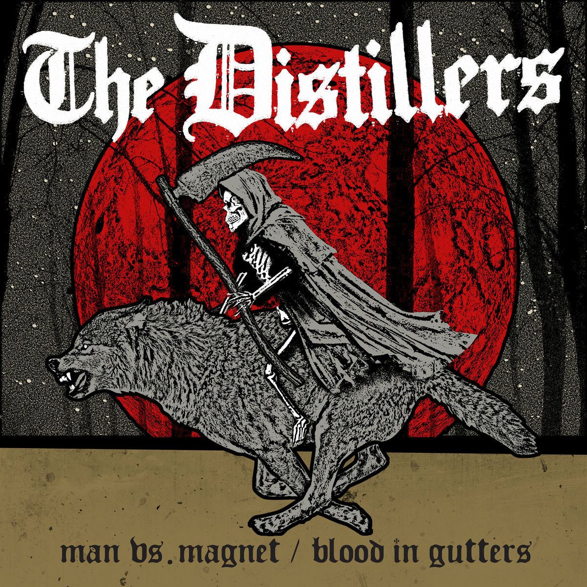 Album cover of Man vs. Magnet / Blood in Gutters