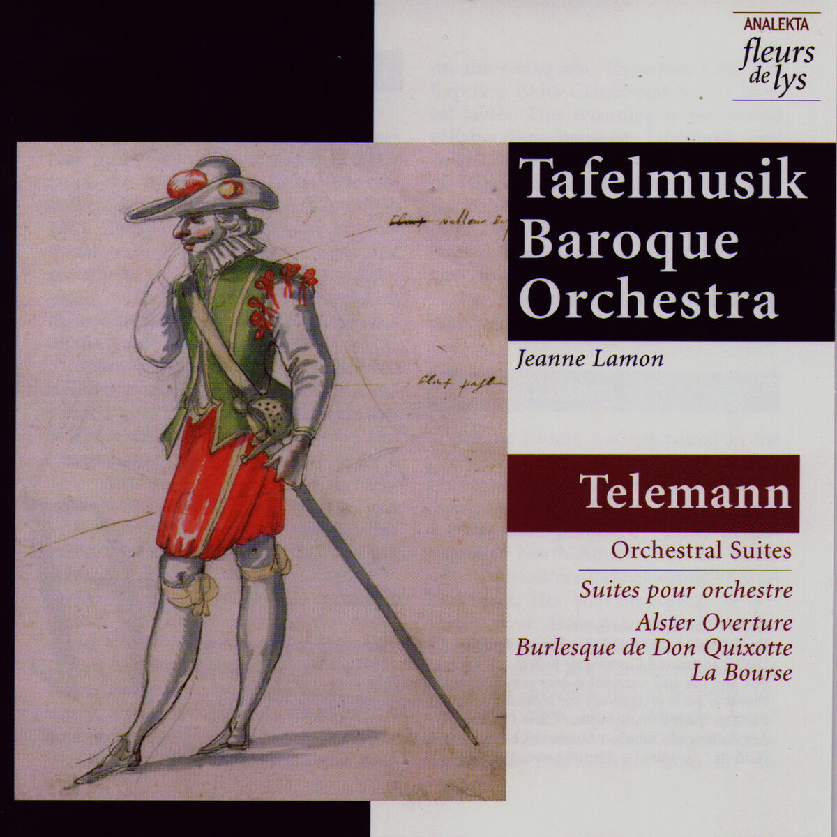 Album cover of Orchestral Suites (Telemann): Alster; Burlesque de Don Quixotte; La Bourse