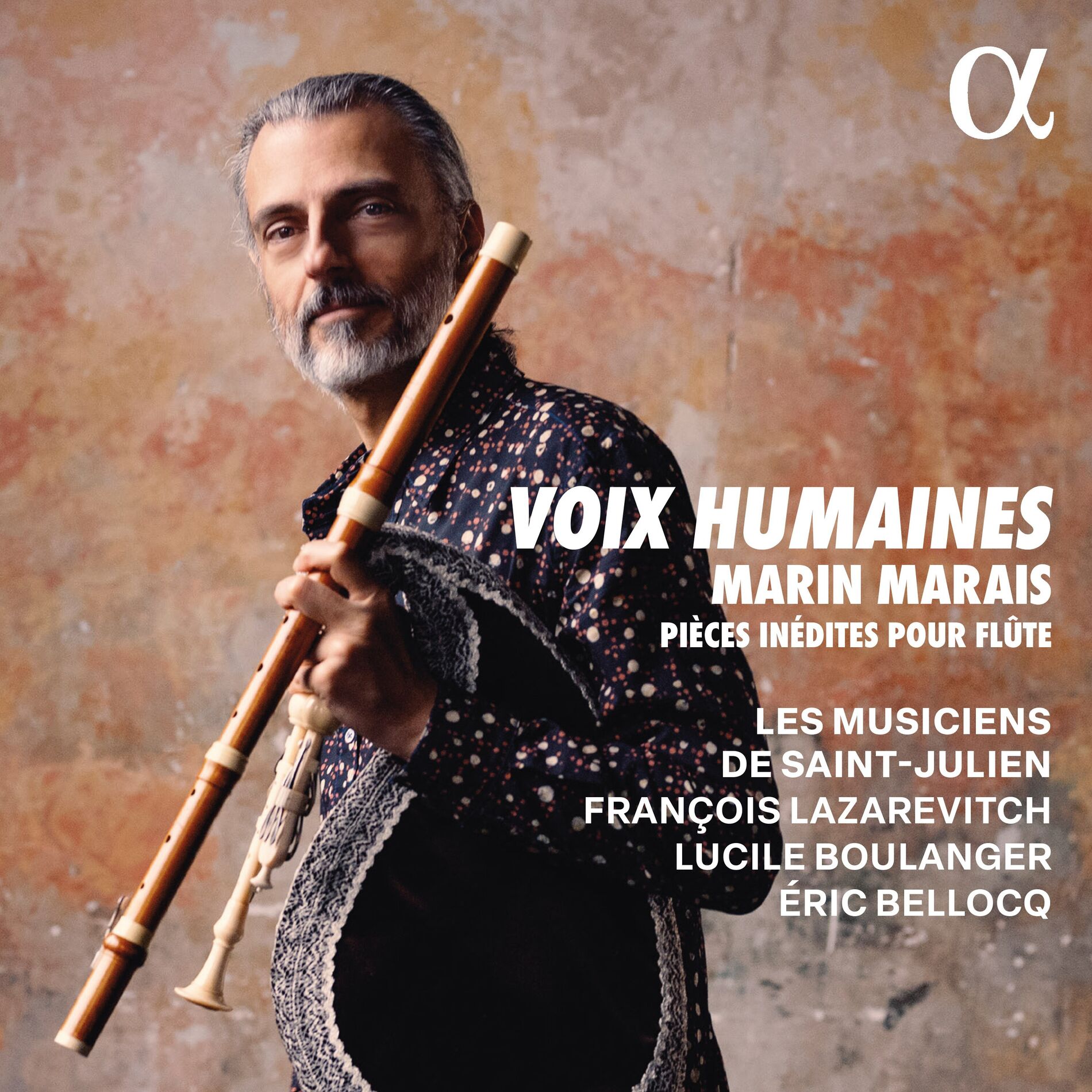 Album cover of Voix humaines. Marais: Pièces inédites pour flûte