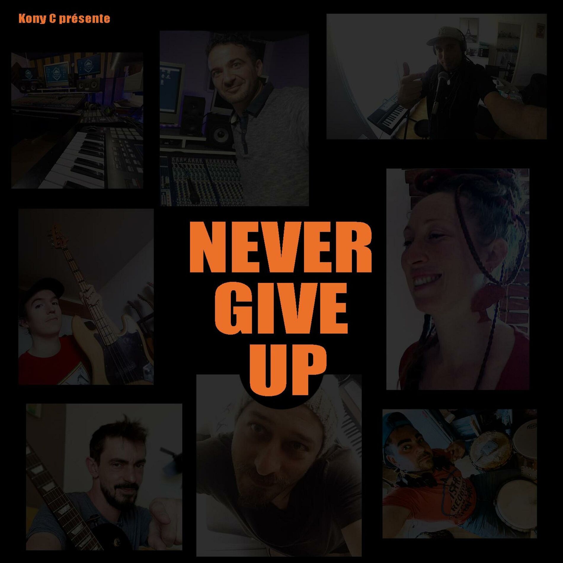 Album cover of Never give up (feat. Kony974 & Jinin)