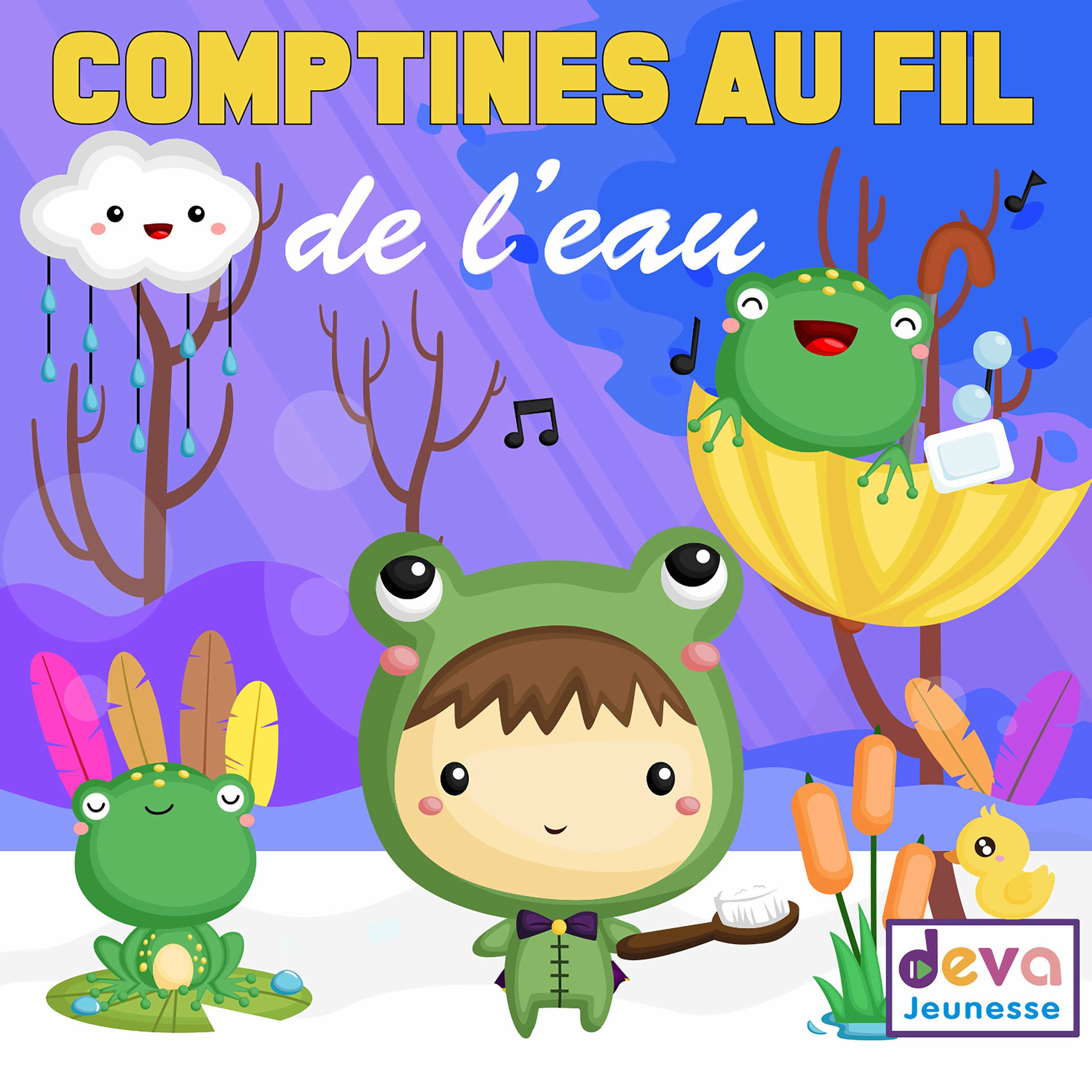 Album cover of 40 comptines au fil de l'eau