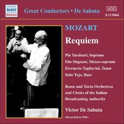 Cover of Mozart: Requiem in D Minor (Tassinari, Tagliavini, De Sabata) (1941)