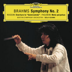Cover of Brahms: Symphony No. 2 in D Major, Op. 73 / Rossini: Overture From "Semiramide" / Paganini: Moto perpetuo, Op.11