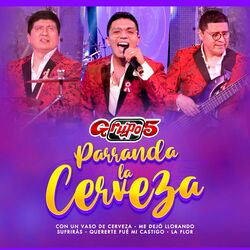 Cover of Parranda la Cerveza: Con un Vaso de Cerveza / Me Dejó Llorando / Quererte Fué Mi Castigo / La Flor / Que Mala