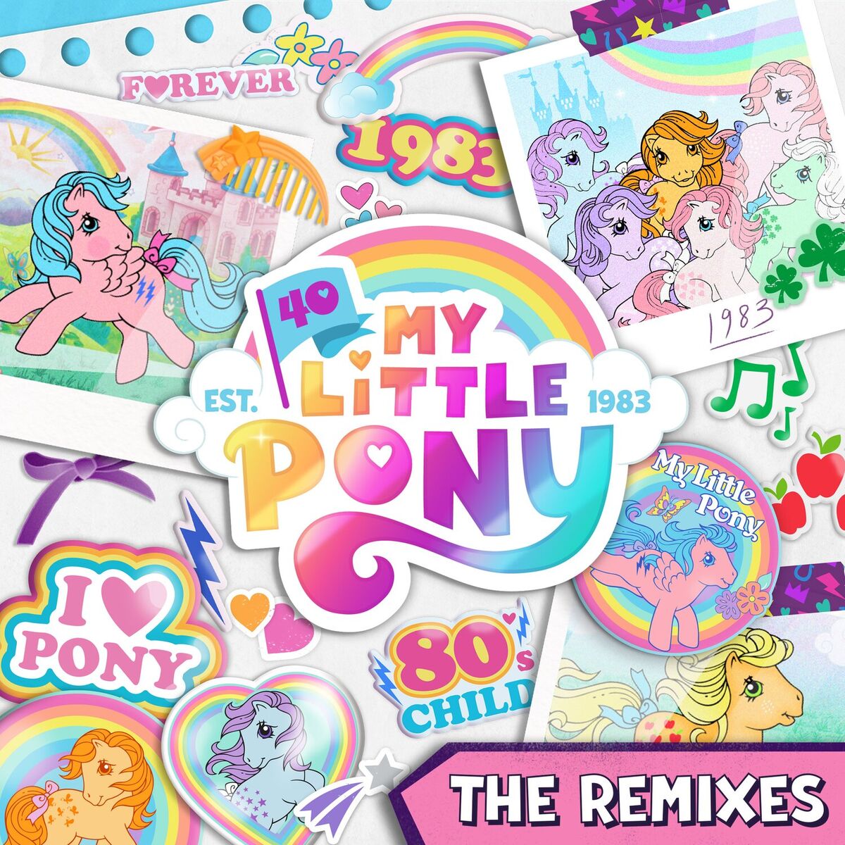 Album cover of My Little Pony Theme Song - The Remixes