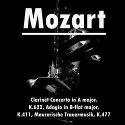 Cover of Mozart Clarinet Concerto in A Major, K. 622, Adagio in B