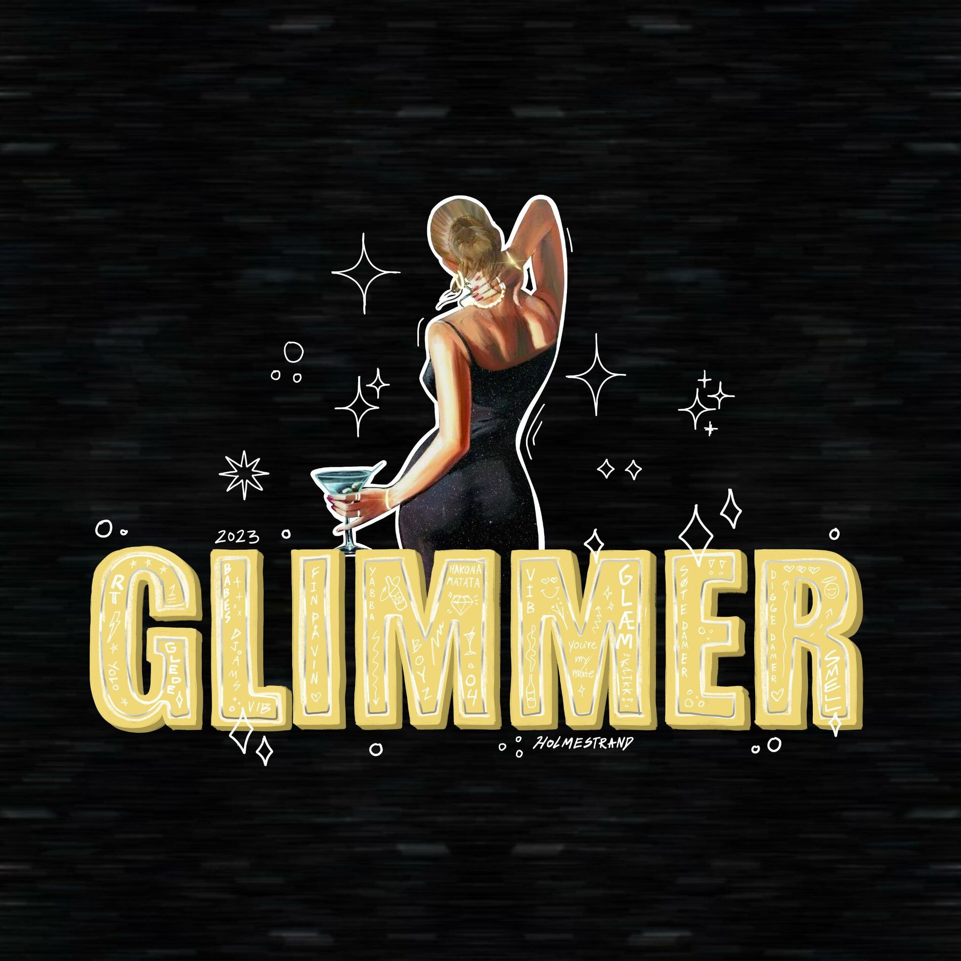 Album cover of Glimmer 2023 (Hjemmesnekk) (feat. Luni, Jølle, Røystøys & A$$3)
