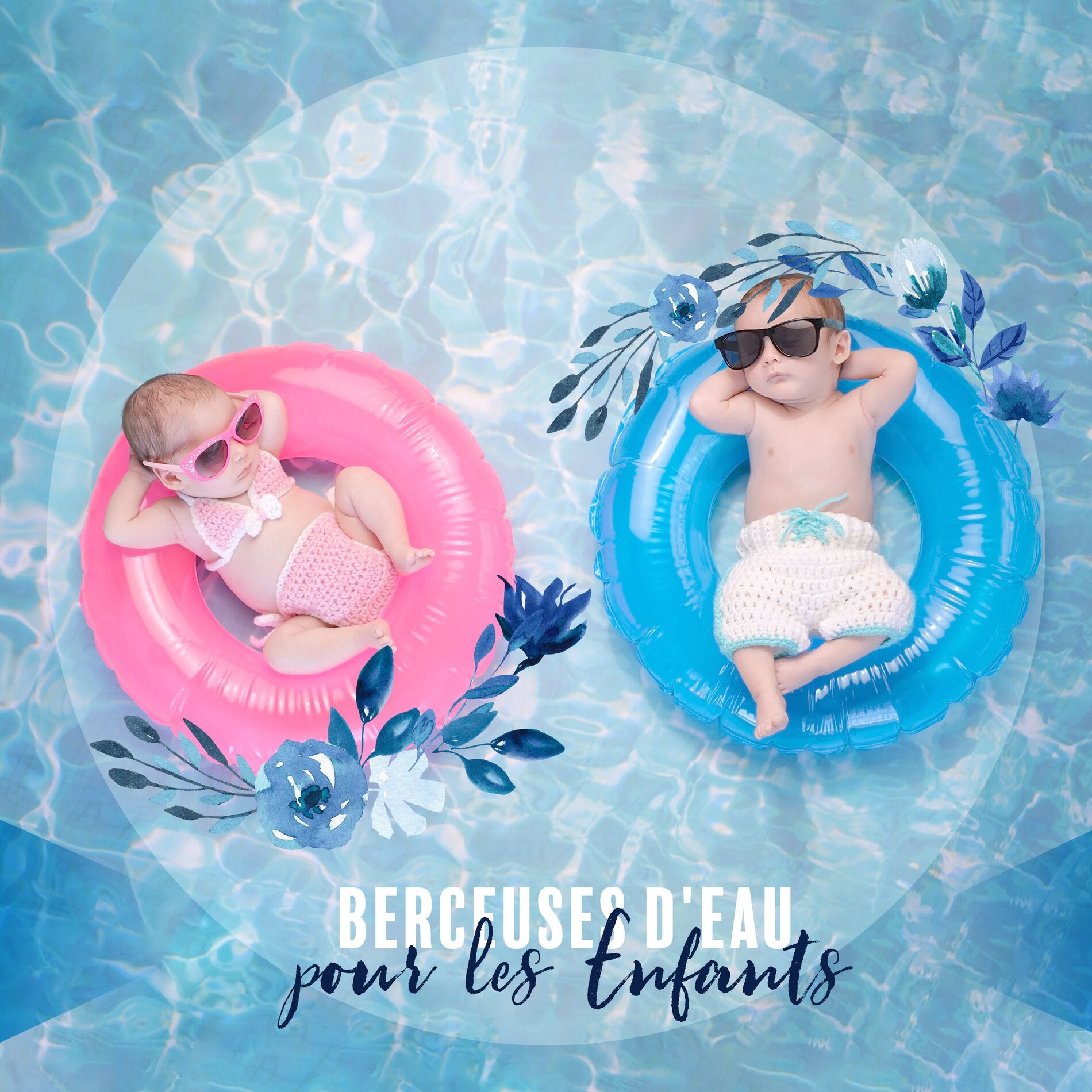 Album cover of Berceuses d'Eau pour les Enfants. Le Bruit Apaisant des Vagues, des Gouttes de Pluie, le Bruit d'une Cascade