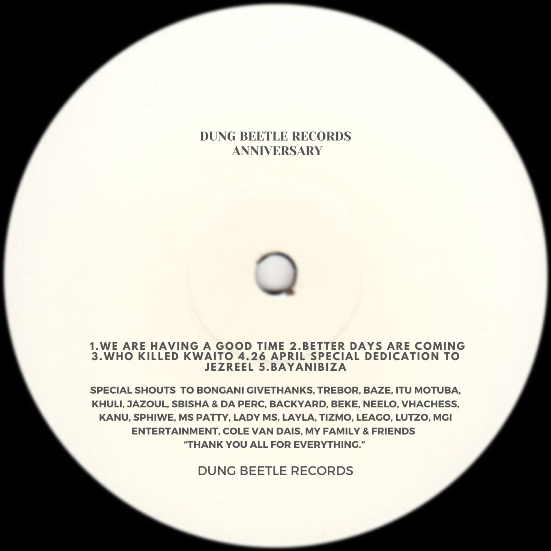 Album cover of Dung Beetle Records Anniversary Releases