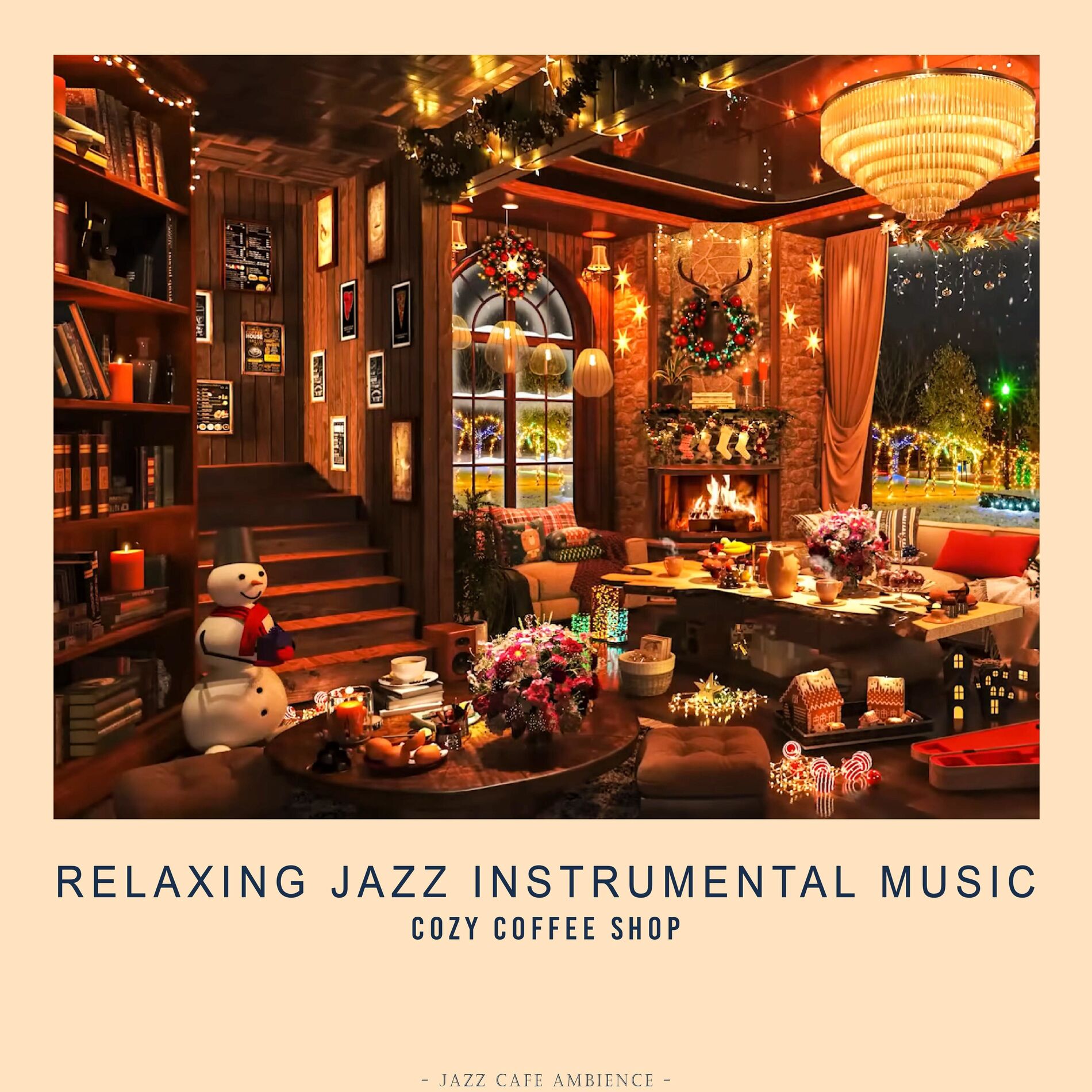 Album cover of Relaxing Jazz Instrumental Music - Cozy Coffee Shop