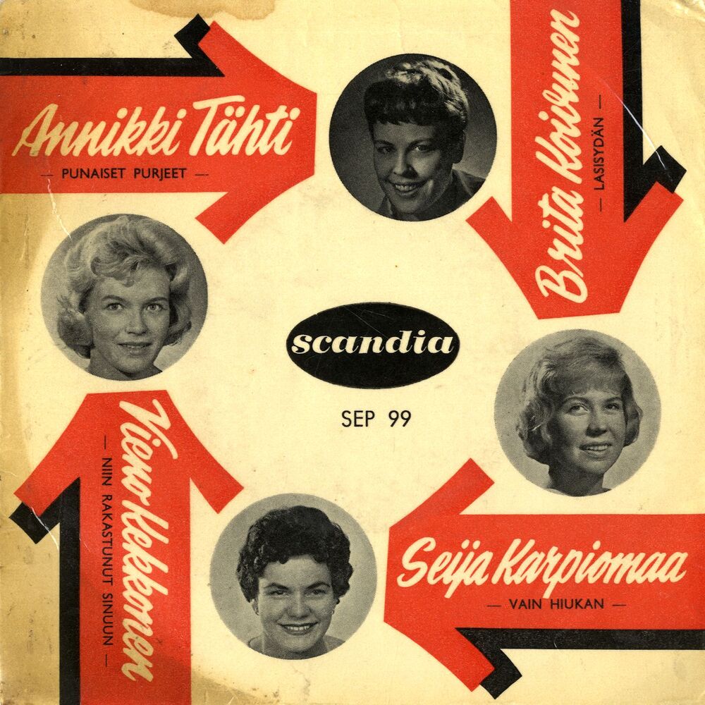 Picture of Brita Koivunen, Seija Karpiomaa, Annikki Tähti ja Vieno Kekkonen