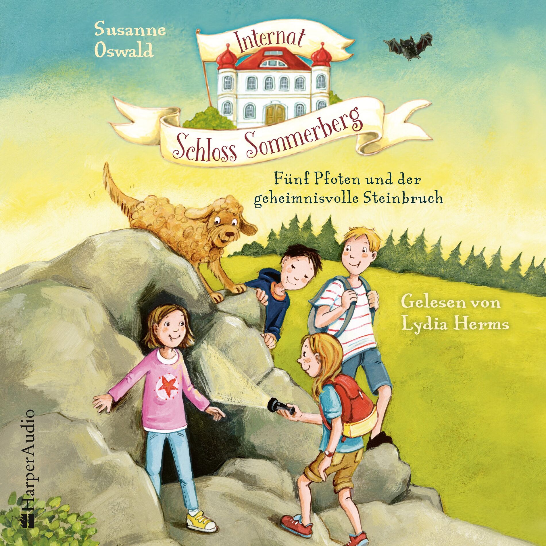 Album cover of Internat Schloss Sommerberg - Fünf Pfoten und der geheimnisvolle Steinbruch (ungekürzt)