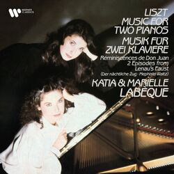 Cover of Liszt: Music for Two Pianos. Réminiscences de Don Juan & 2 Episodes from Lenau's Faust
