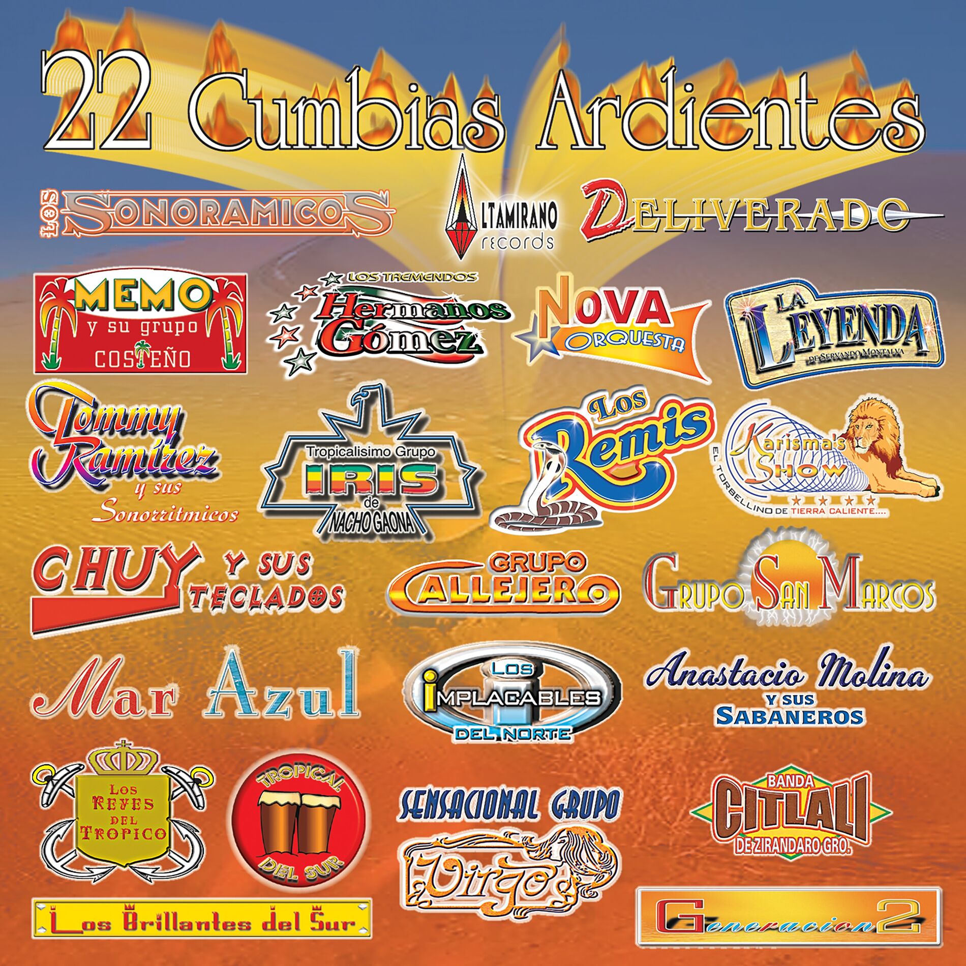 Album cover of 22 Cumbia Ardientes