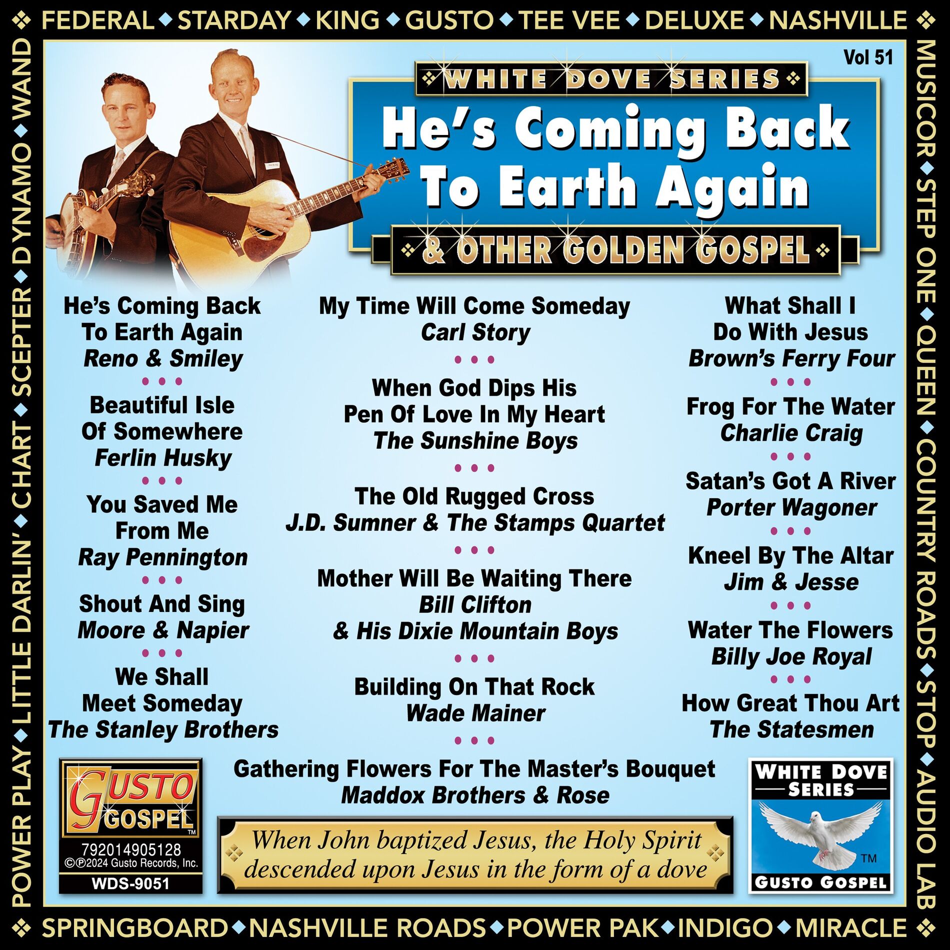 Album cover of He's Coming Back To Earth Again & Other Golden Gospel