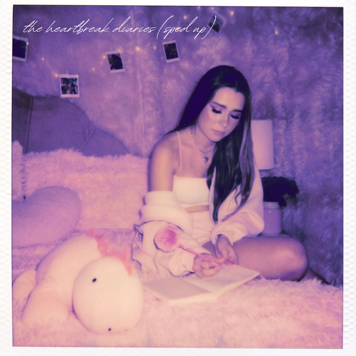 Album cover of the heartbreak diaries (sped up version)