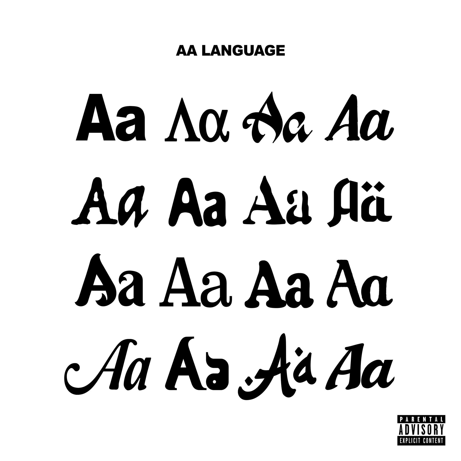 Album cover of AA LANGUAGE