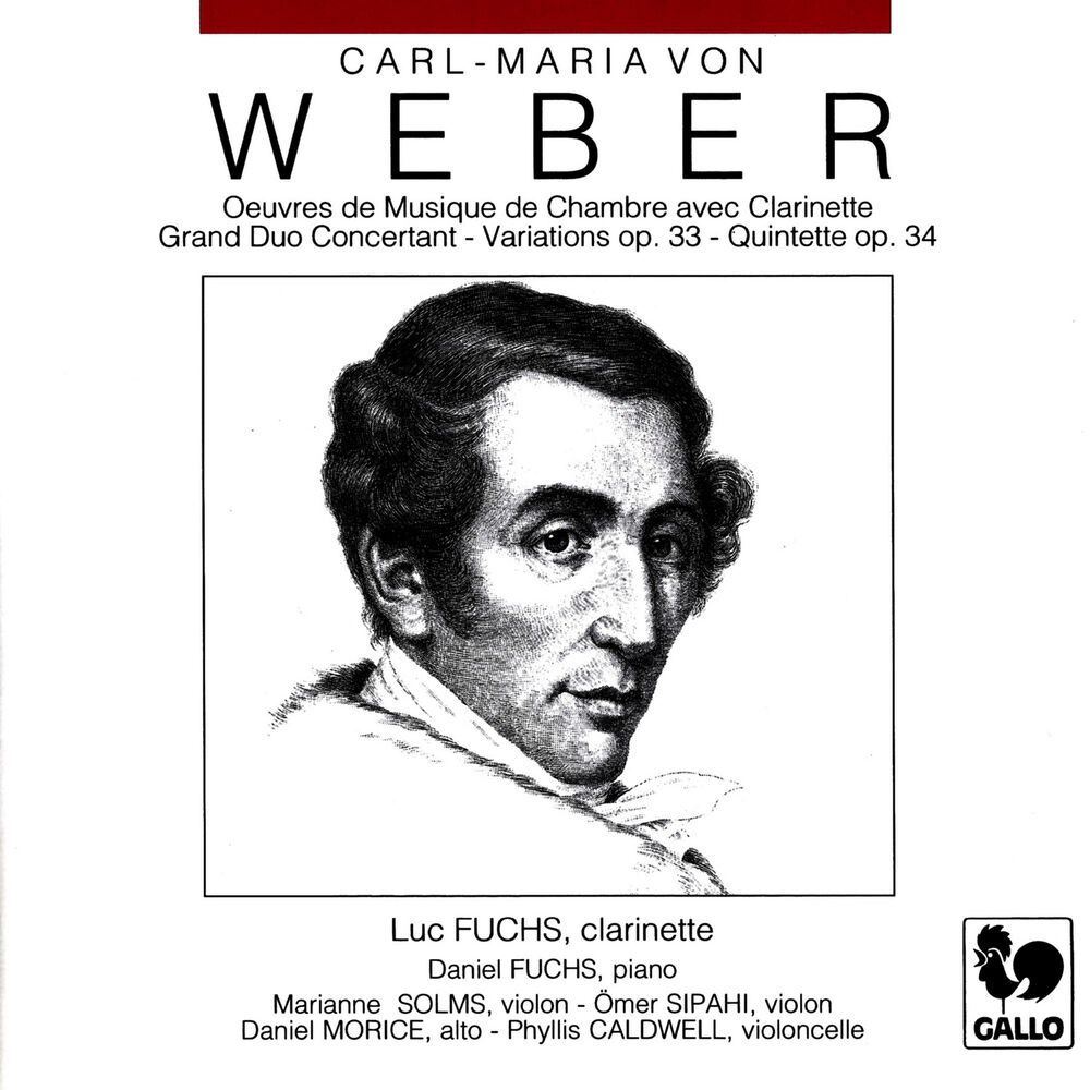 Picture of Carl Maria von Weber: Chamber Music with Clarinet (Grand Duo Concertant, Op. 48, J. 204 - Variations on a Theme from Silvana, Op. 