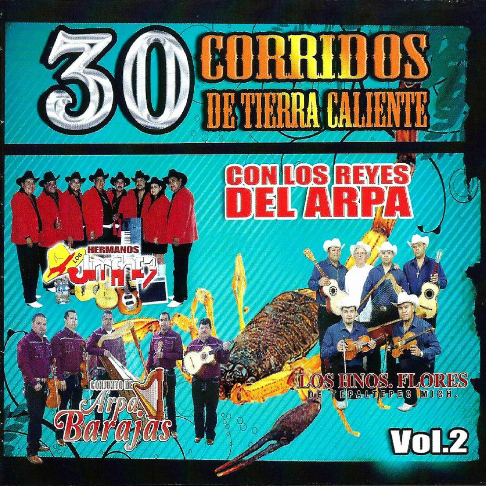 Album cover of 30 Corridos De Tierra Caliente - Con Los Reyes Del Arpa Vol.2