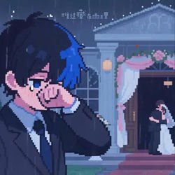 Cover of 难过藏在雨天里 by undefined
