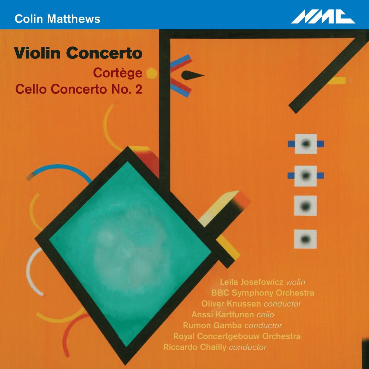 Album cover of Colin Matthews: Violin Concerto, Cortège & Cello Concerto No. 2