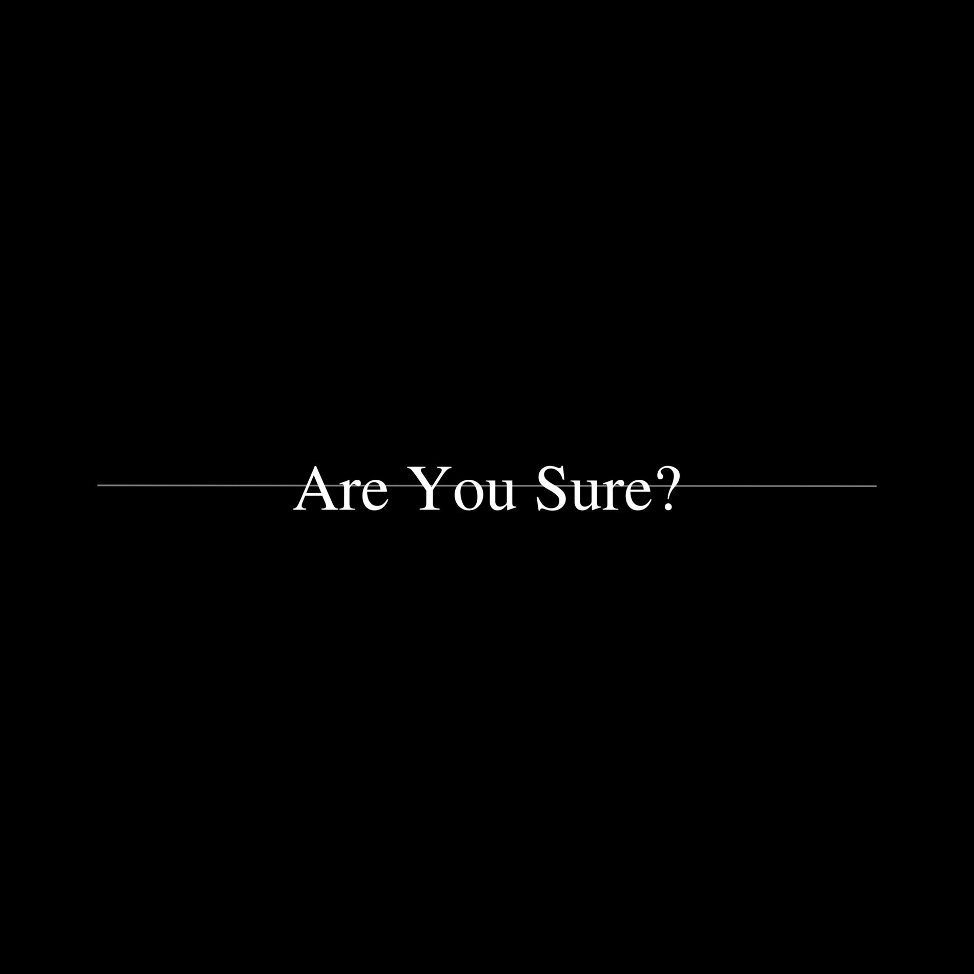 Album cover of Are You Sure?