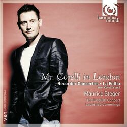 Cover of Mr. Corelli in London: Recorder Concertos, La Follia, after Corelli's op.5
