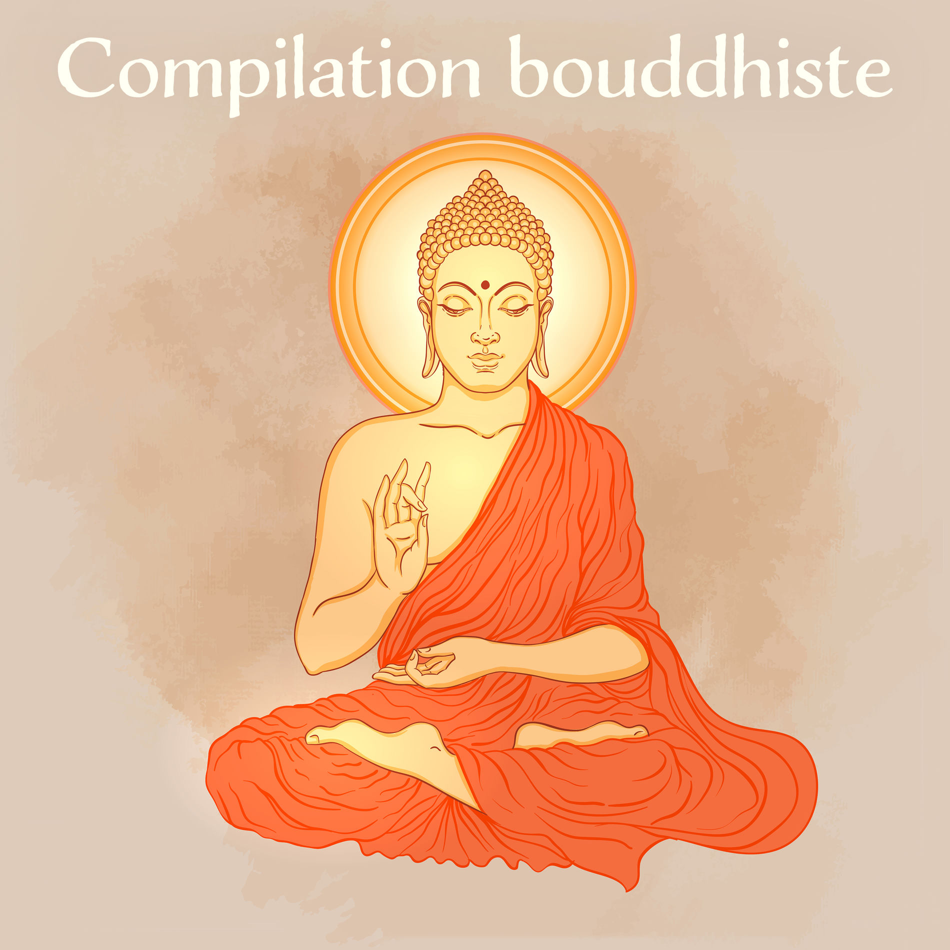 Album cover of Compilation bouddhiste: Chansons relaxantes, Thérapie de guérison, Soulagement de stress