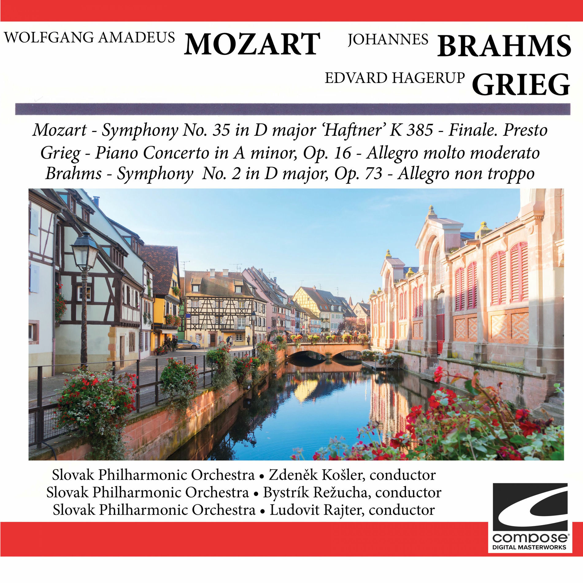 Album cover of Wolfgang Amadeus Mozart, Edvard Hagerup Grieg, Johannes Brahms