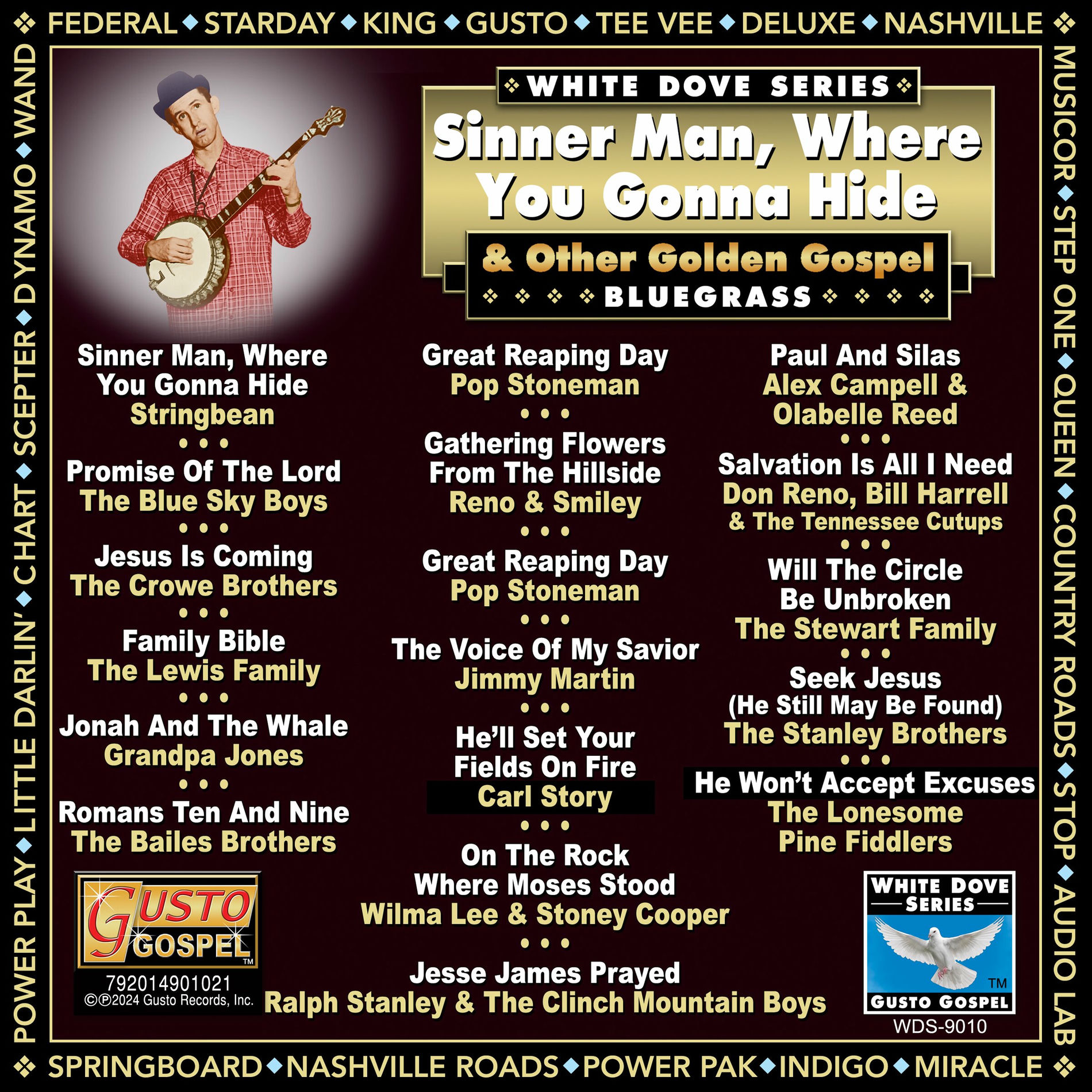 Album cover of Sinner Man, Where You Gonna Hide & Other Golden Gospel (Bluegrass)