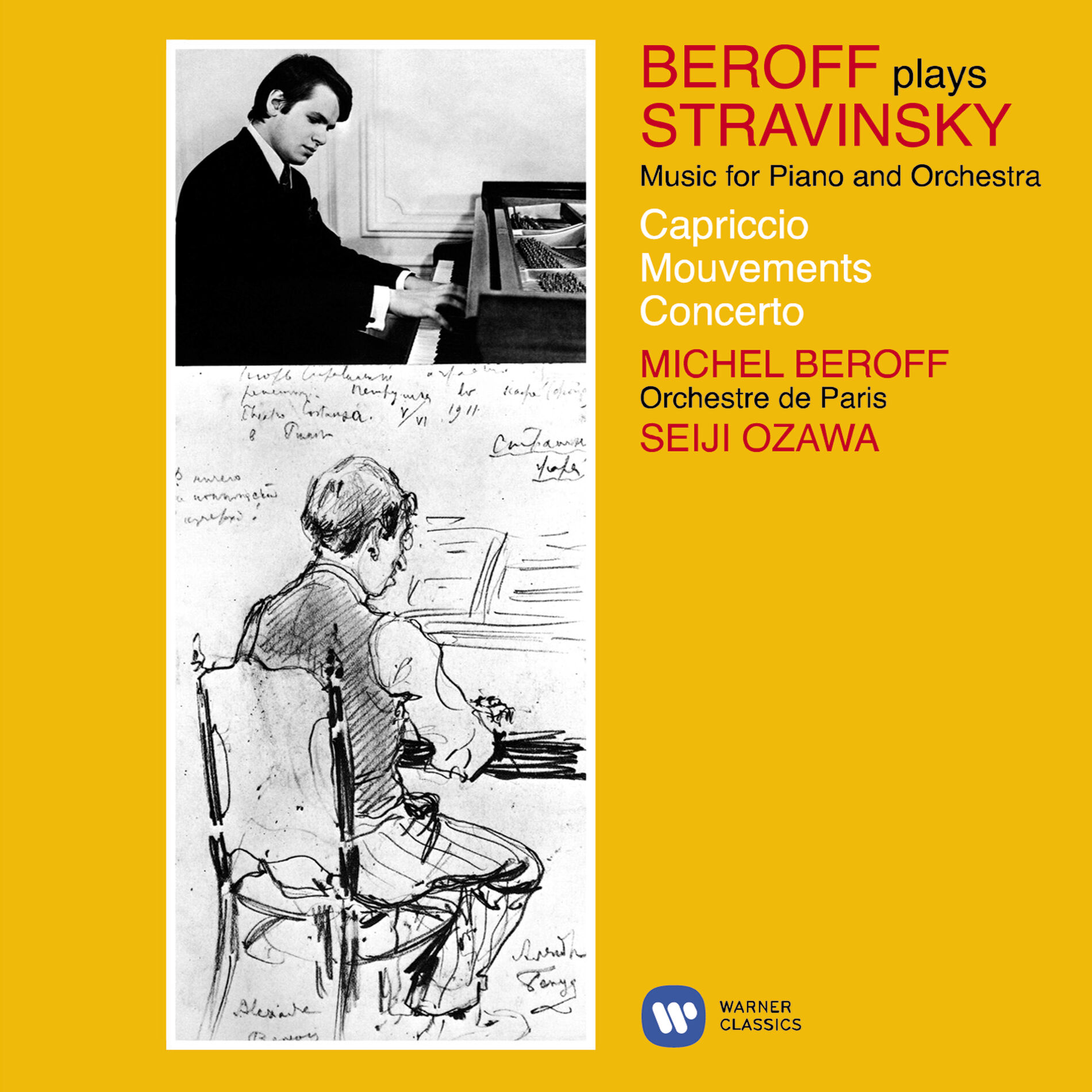 Album cover of Stravinsky: Music for Piano and Orchestra (Capriccio, Movements & Concerto)