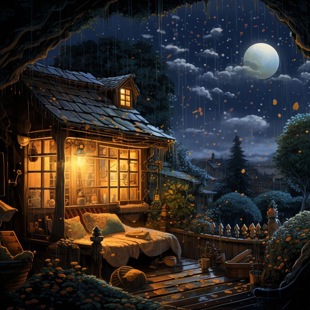 Picture of Rainy Night's Rest: Music for Stress Relief