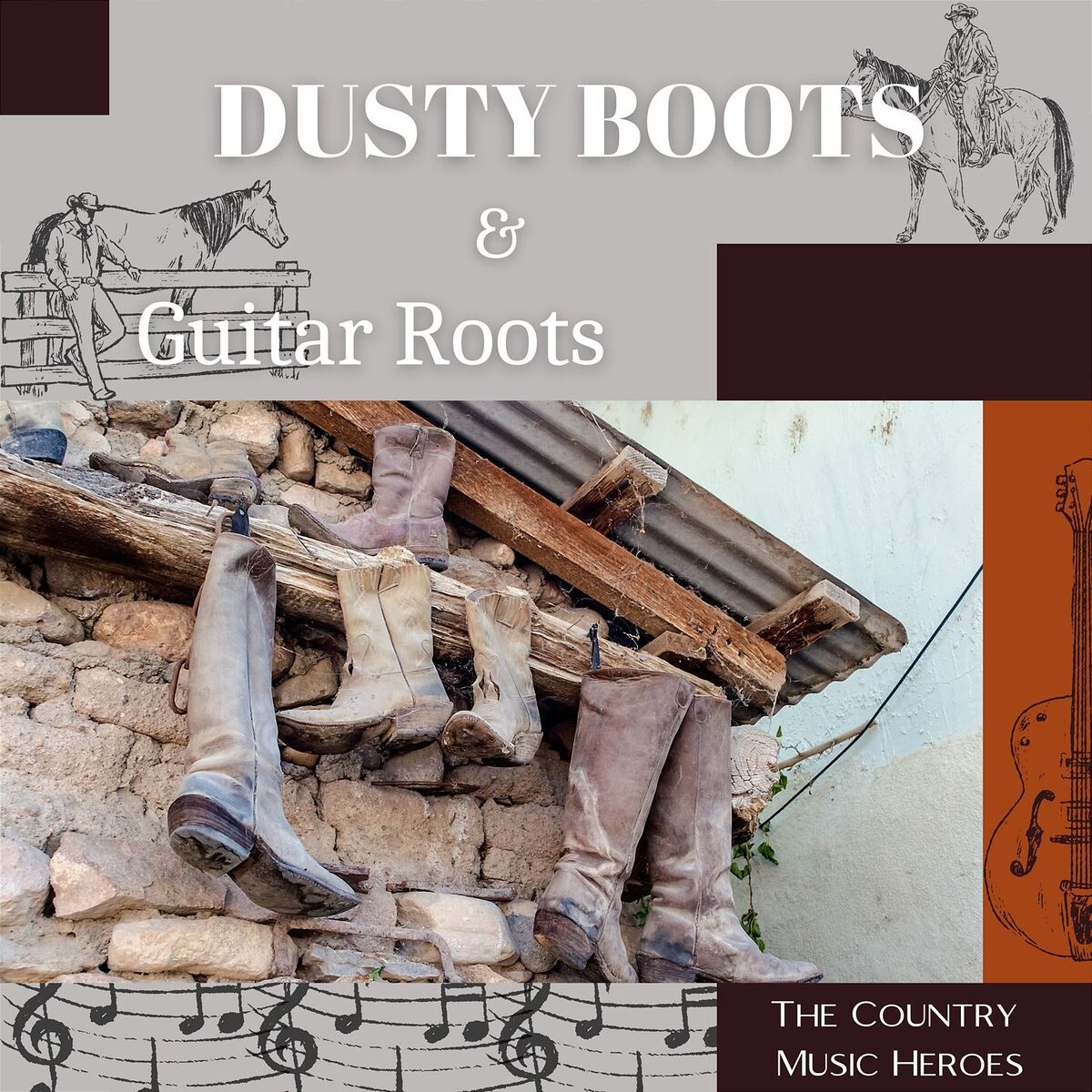 Album cover of Dusty Boots & Guitar Roots