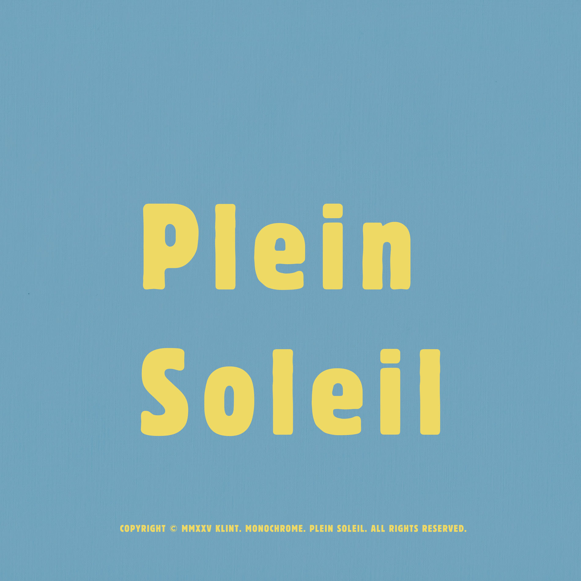 Album cover of Plein Soleil