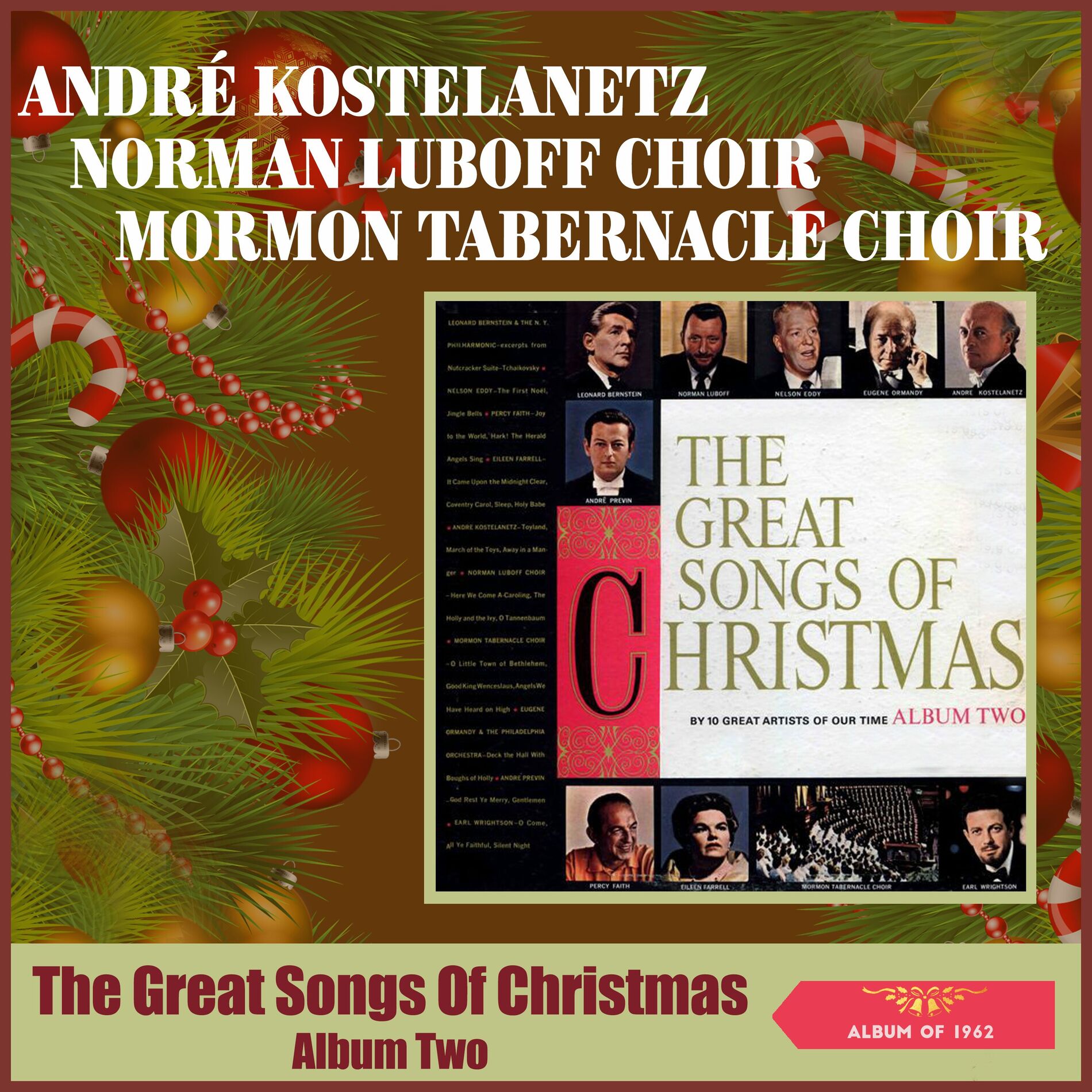 Album cover of The Great Songs Of Christmas Album Two (By 10 Great Artists of our Time) (Album of 1962)