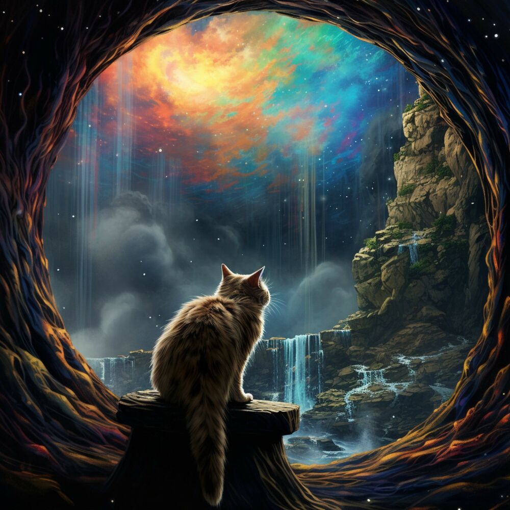 Picture of Furry Thunder Beats: Cat's Musical Reverberation