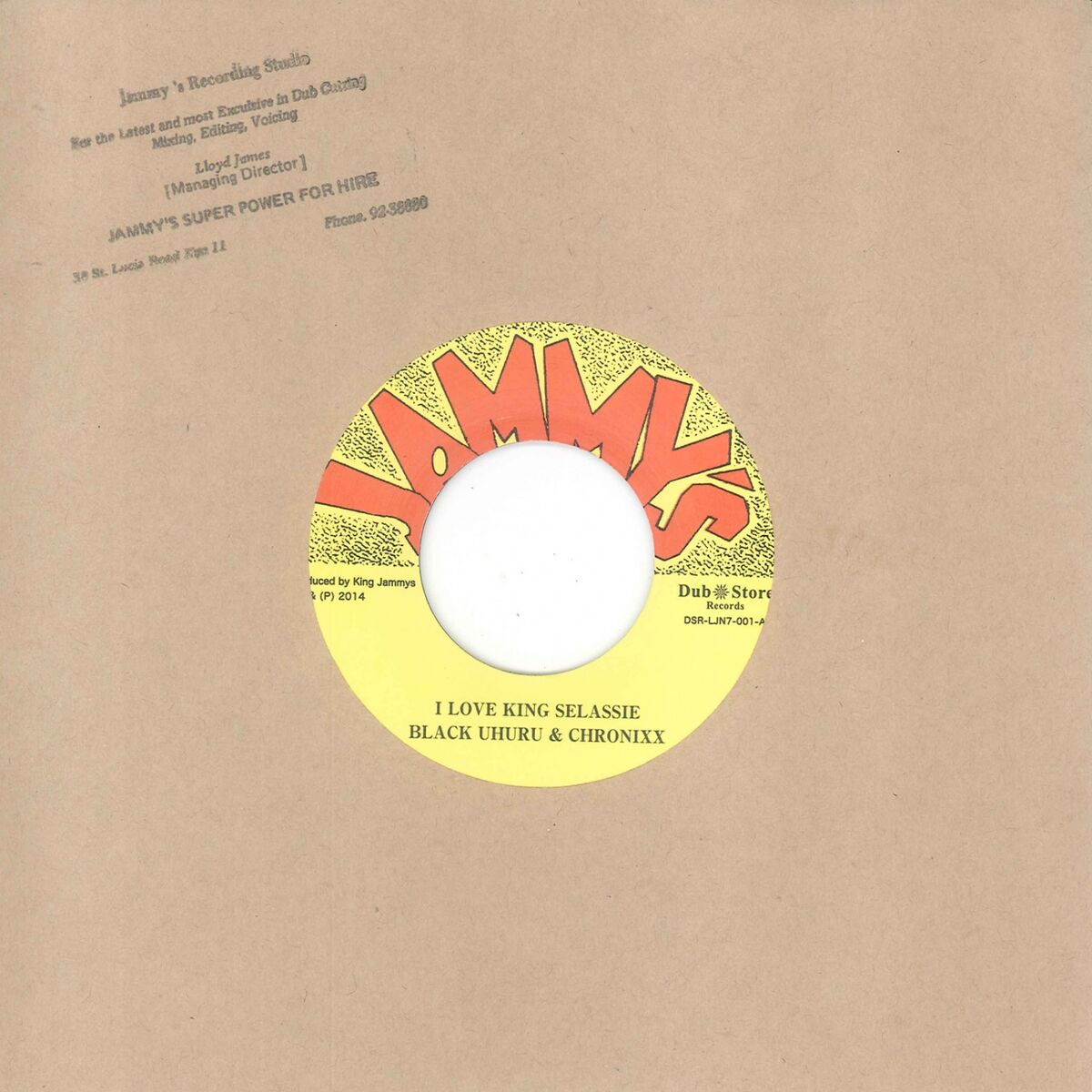 Album cover of I Love King Selassie / I Love King Selassie Dub