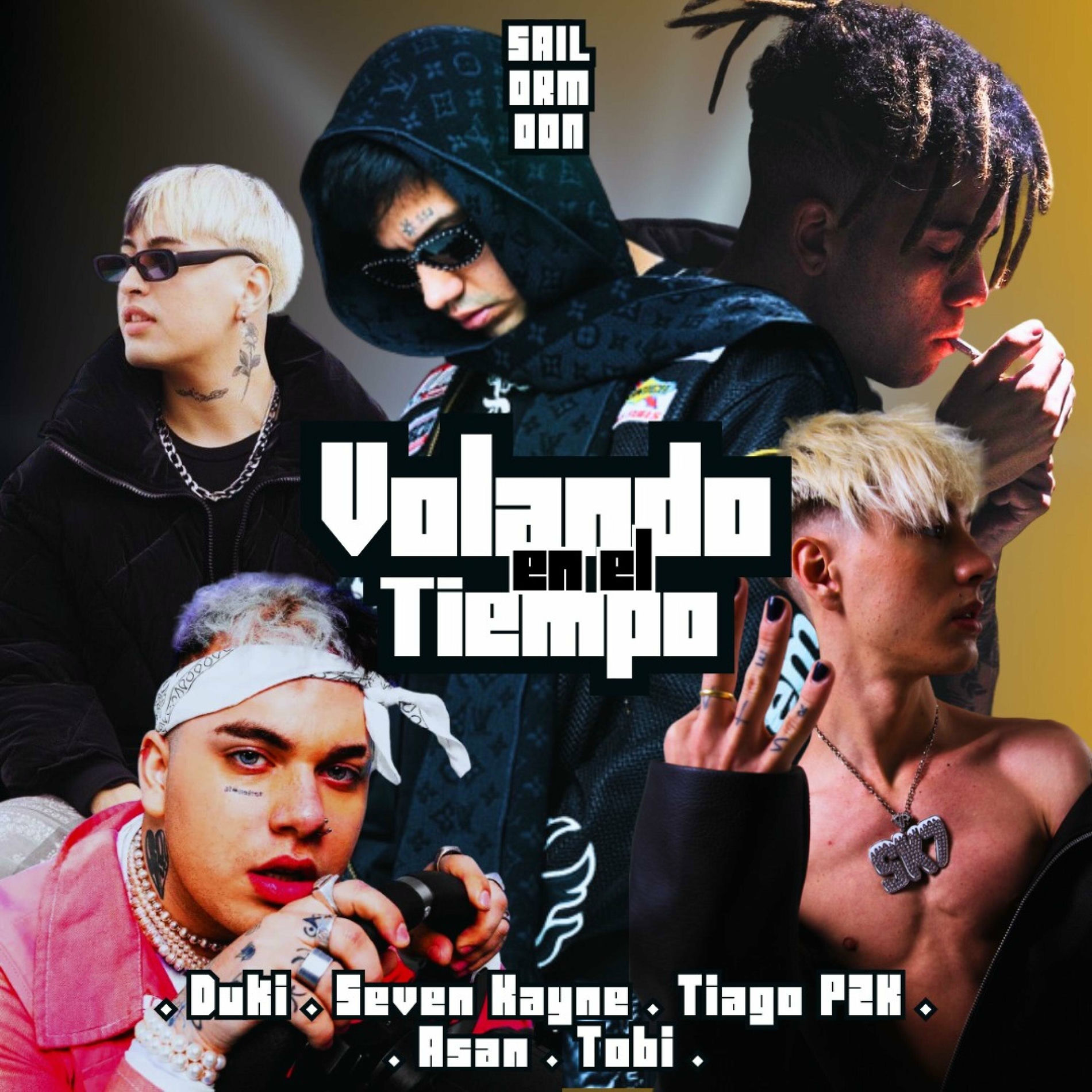 Album cover of Volando en el Tiempo (DUKI, SEVEN, TIAGO, ASAN, TOBI) (Special Version)