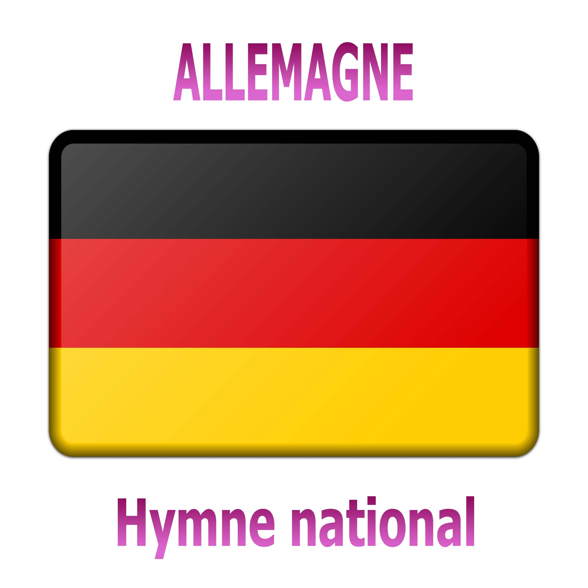 Album cover of Allemagne - Das Lied der Deutschen - Deutschlandlied - Hymne national allemand ( Chant d'Allemagne )