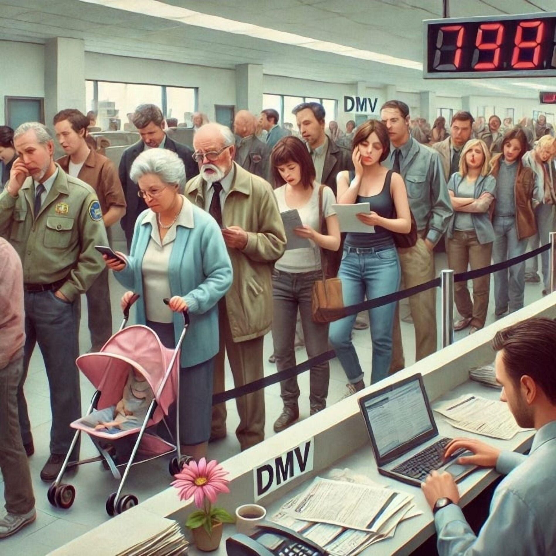 Album cover of At The DMV (Dept. of Motionless Vehicles)