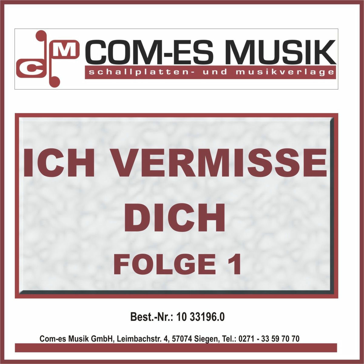 Album cover of Ich vermisse dich, Folge 1