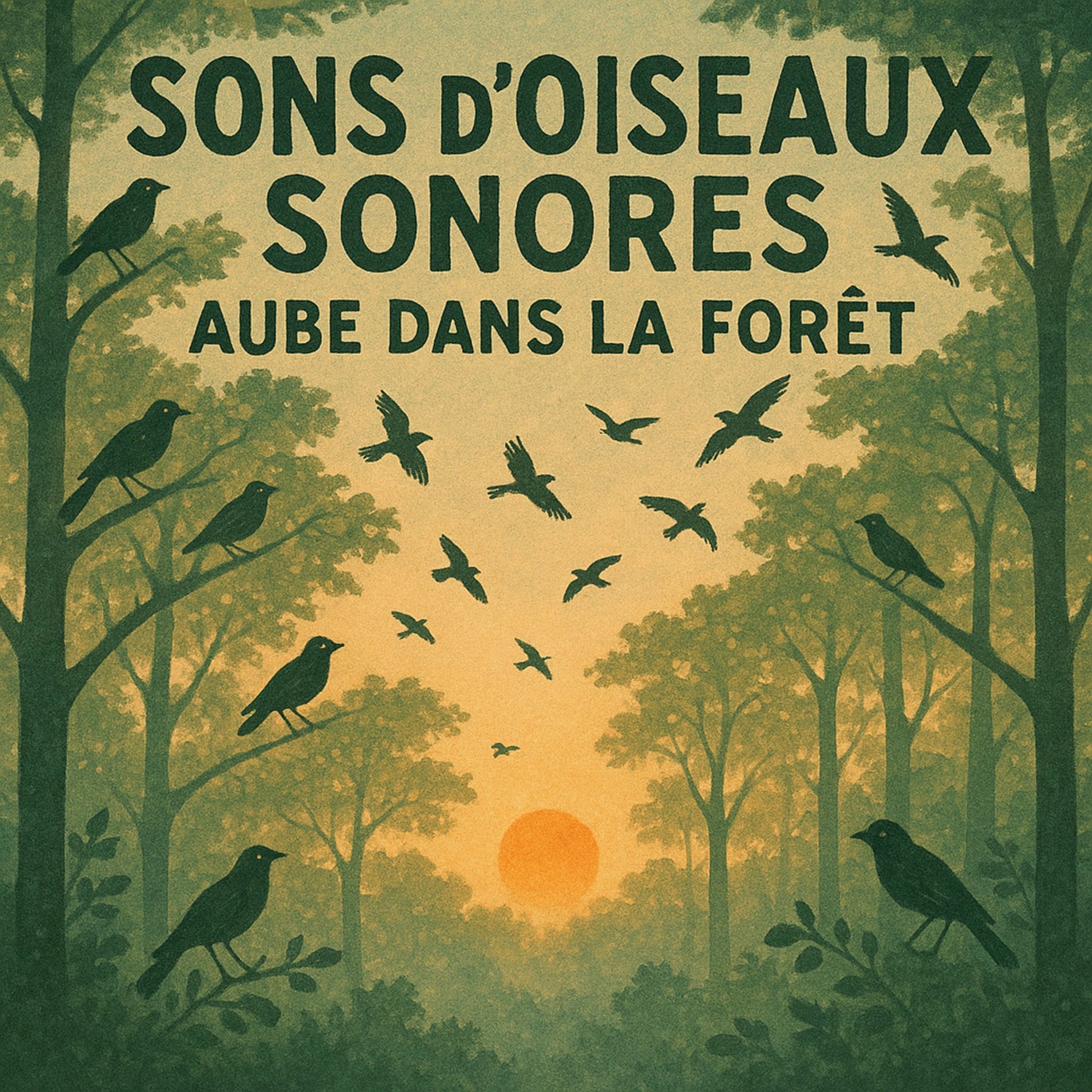 Album cover of Sons d'Oiseaux Sonores, Aube dans la Forêt