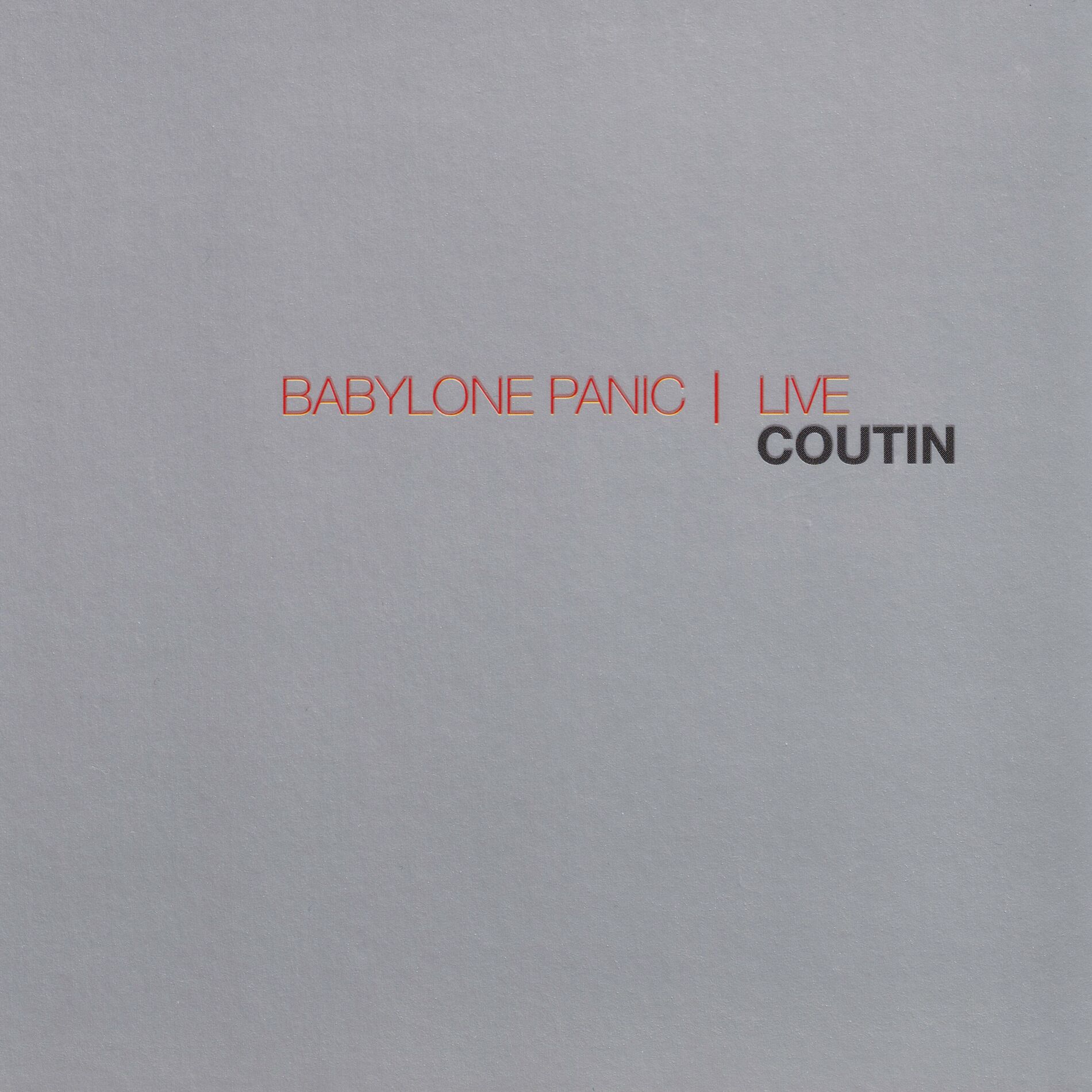 Album cover of Babylone Panic (Live 2013)